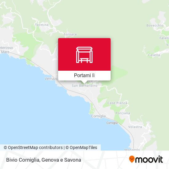 Mappa Bivio Corniglia