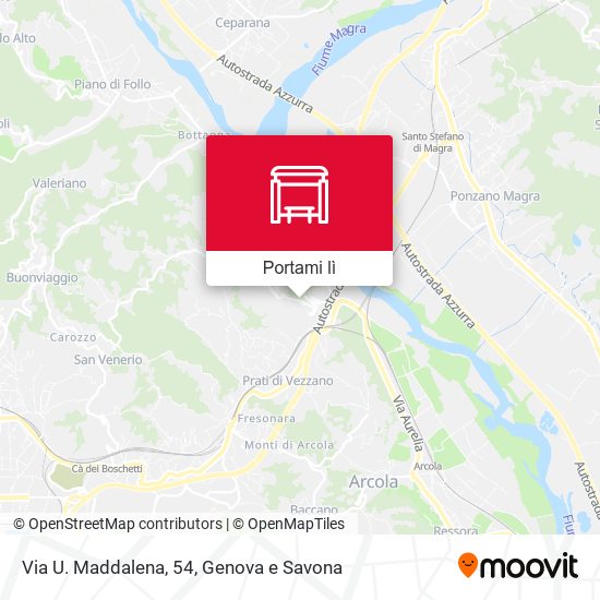 Mappa Via U. Maddalena, 54