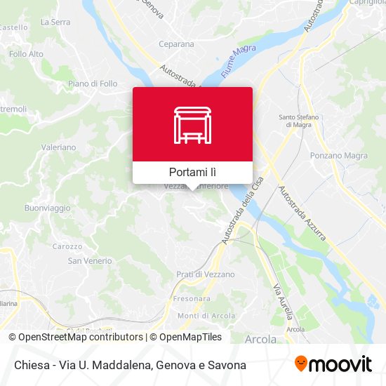 Mappa Chiesa - Via U. Maddalena