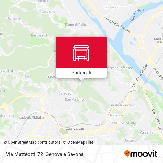 Mappa Via Matteotti, 72