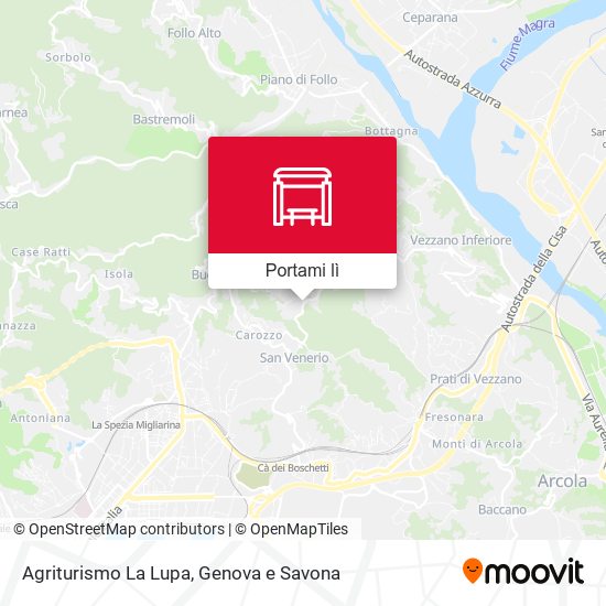 Mappa Agriturismo La Lupa