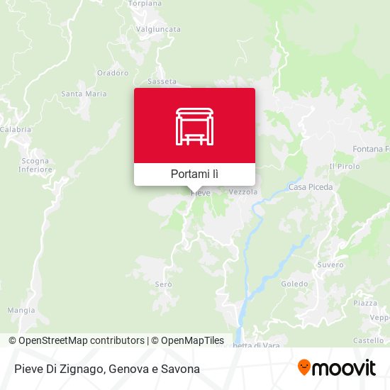 Mappa Pieve Di Zignago