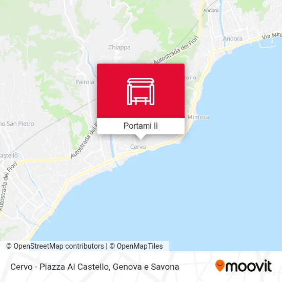 Mappa Cervo - Piazza Al Castello