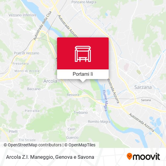 Mappa Arcola Z.I. Maneggio