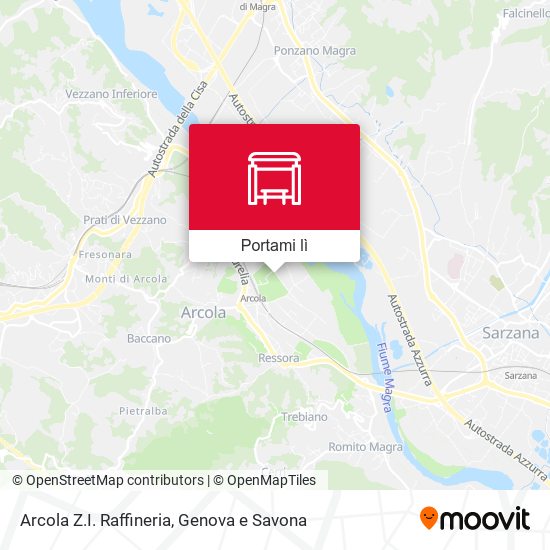 Mappa Arcola Z.I. Raffineria