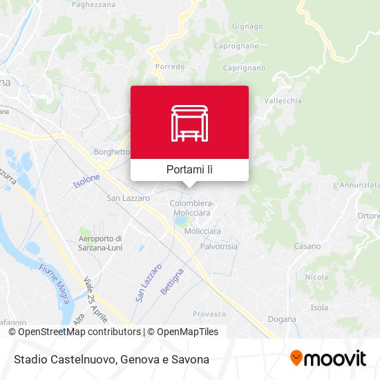 Mappa Stadio Castelnuovo