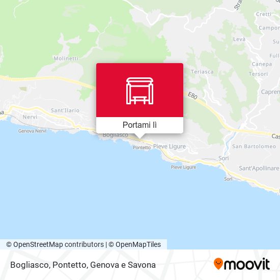 Mappa Bogliasco, Pontetto