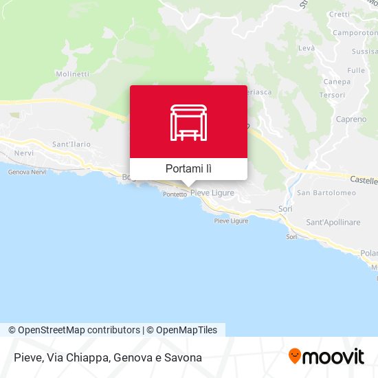 Mappa Villa Regina / Via Chiappa (Dir. Levante)