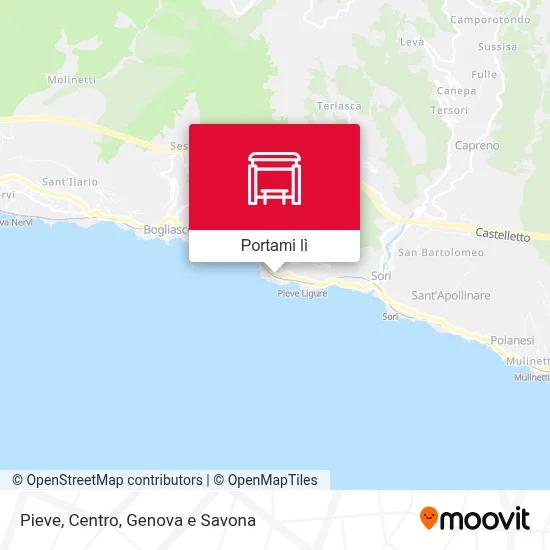 Mappa Pieve, Centro