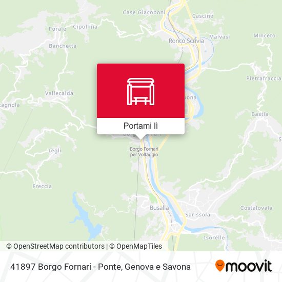 Mappa 41897 Borgo Fornari - Ponte