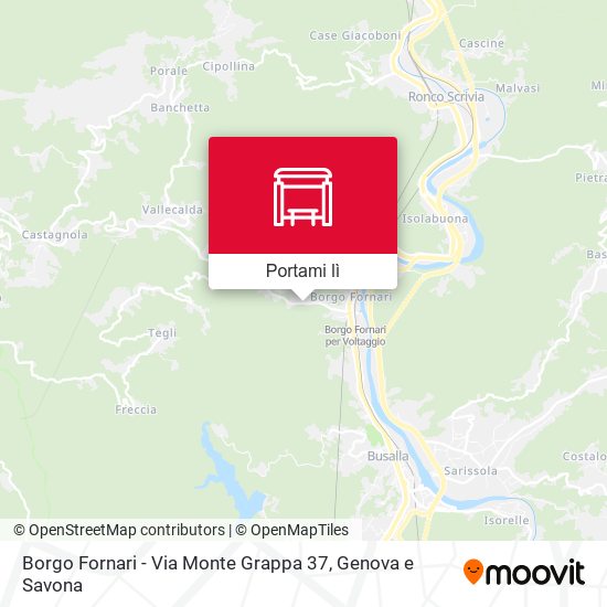 Mappa Borgo Fornari - Via Monte Grappa 37