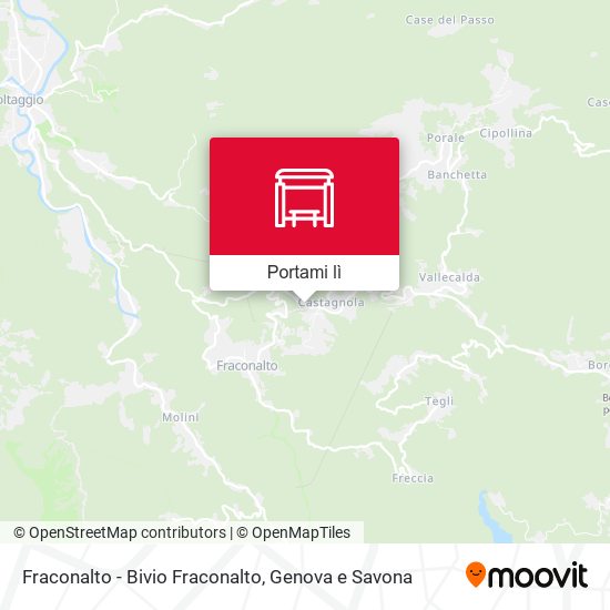 Mappa Fraconalto - Bivio Fraconalto