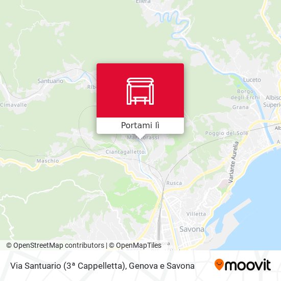 Mappa Via Santuario (3ª Cappelletta)