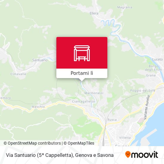 Mappa Via Santuario (5ª Cappelletta)