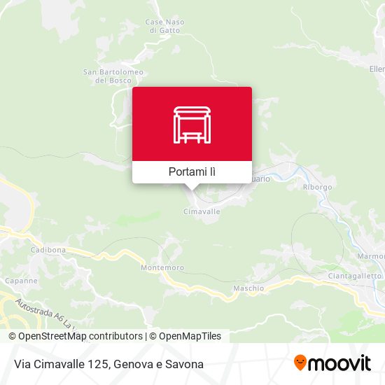 Mappa Via Cimavalle 125