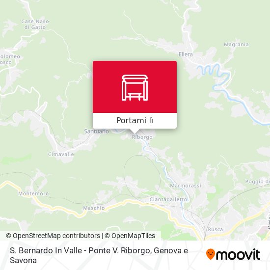 Mappa S. Bernardo In Valle - Ponte V. Riborgo
