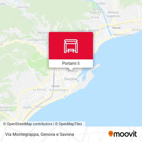 Mappa Via Montegrappa