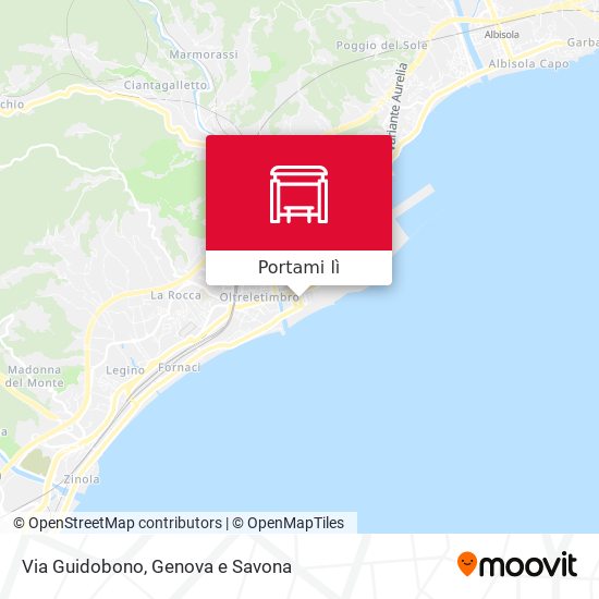 Mappa Via Guidobono