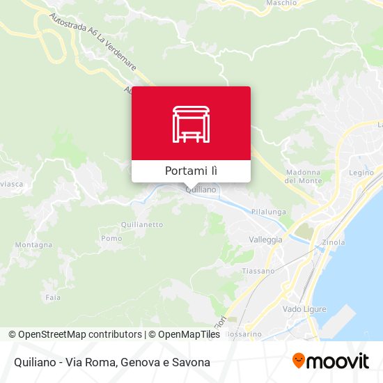 Mappa Quiliano - Via Roma