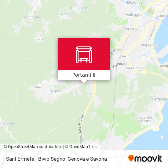 Mappa Sant'Ermete - Bivio Segno