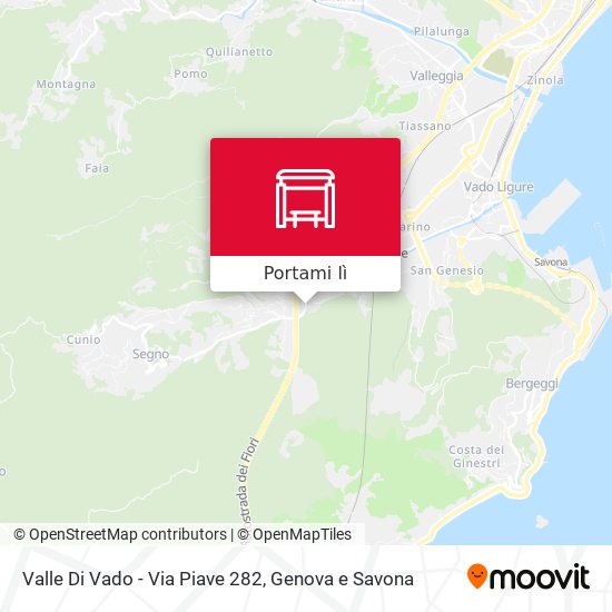 Mappa Valle Di Vado - Via Piave 282