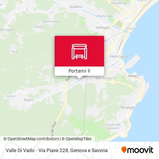 Mappa Valle Di Vado - Via Piave 228