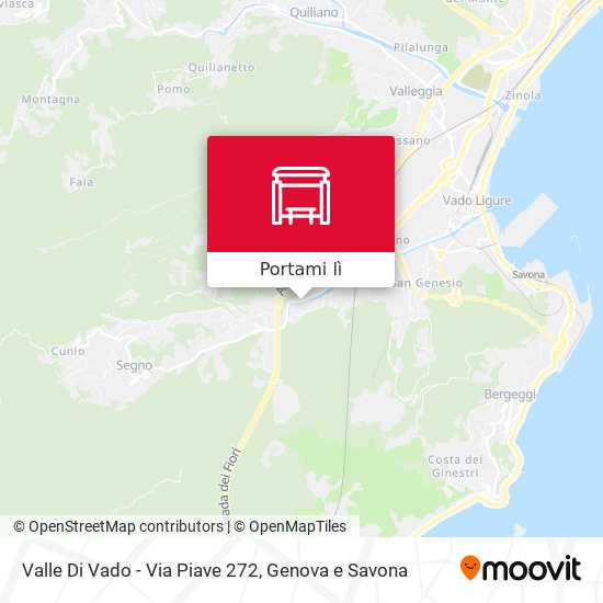 Mappa Valle Di Vado - Via Piave 272
