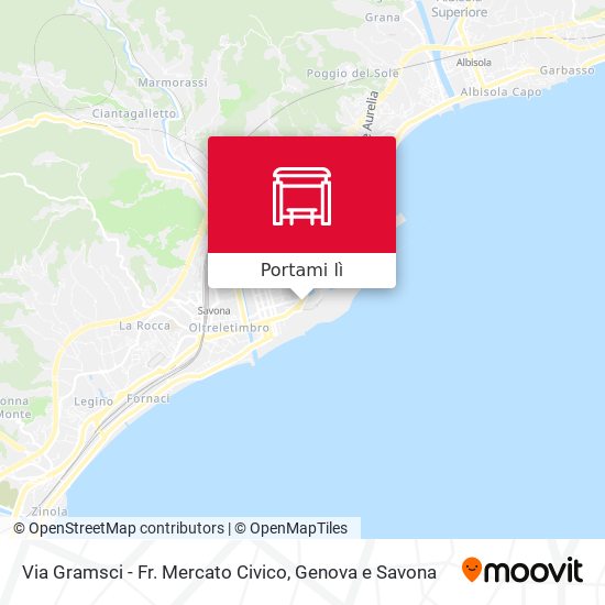 Mappa Via Gramsci - Fr. Mercato Civico