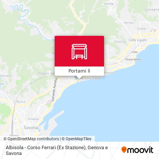 Mappa Albisola - Corso Ferrari (Ex Stazione)