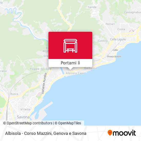 Mappa Albisola - Corso Mazzini