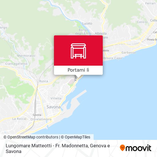 Mappa Lungomare Matteotti - Fr. Madonnetta