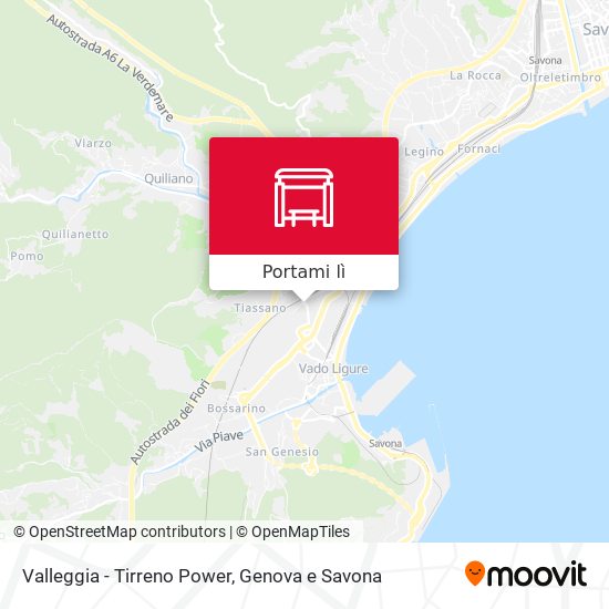 Mappa Valleggia - Tirreno Power