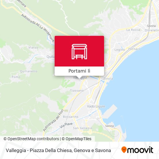 Mappa Valleggia - Piazza Della Chiesa