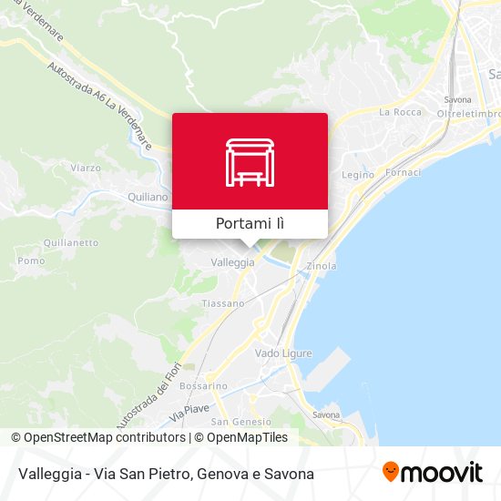 Mappa Valleggia - Via San Pietro