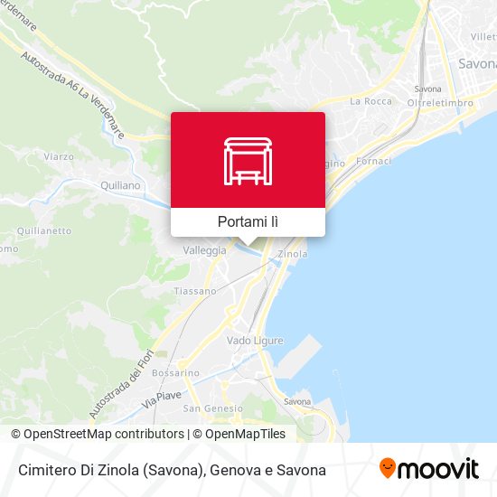 Mappa Cimitero Di Zinola (Savona)