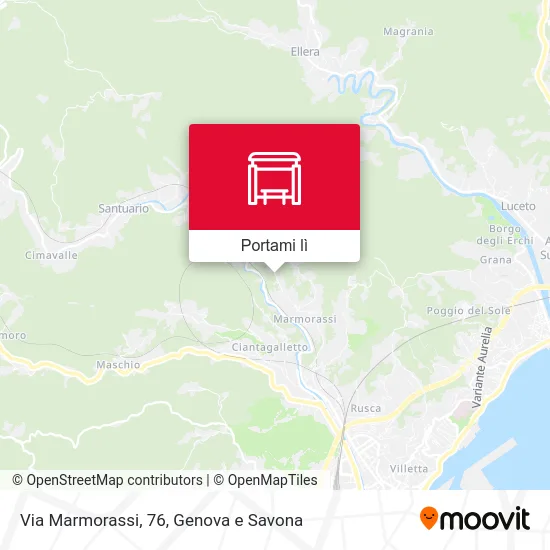 Mappa Via Marmorassi, 76