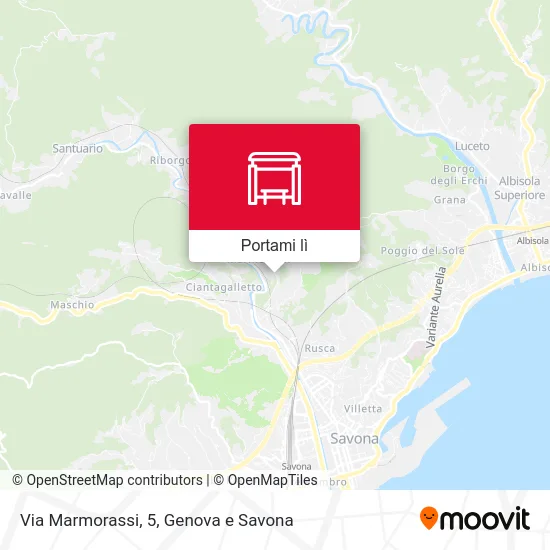 Mappa Via Marmorassi, 5