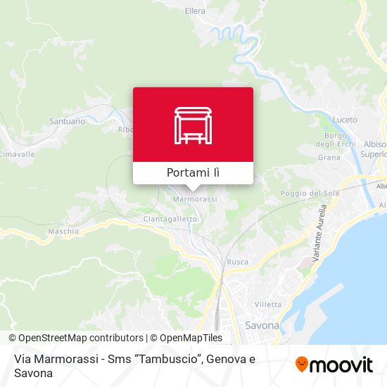 Mappa Via Marmorassi - Sms “Tambuscio”