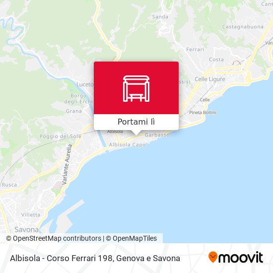 Mappa Albisola - Corso Ferrari 198
