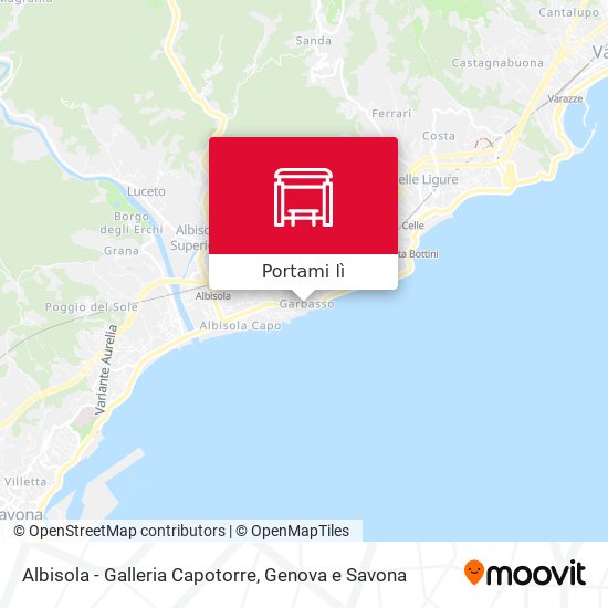 Mappa Albisola - Galleria Capotorre