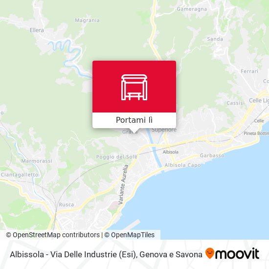 Mappa Albissola - Via Delle Industrie (Esi)