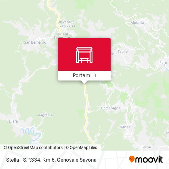 Mappa Stella - S.P.334, Km 6