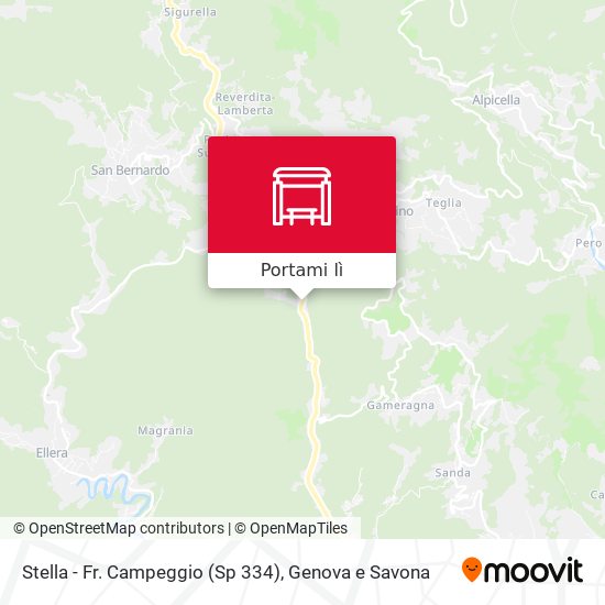 Mappa Stella - Fr. Campeggio (Sp 334)