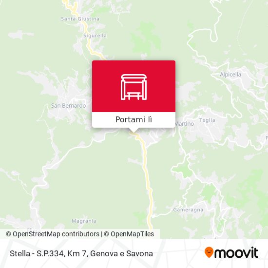 Mappa Stella - S.P.334, Km 7
