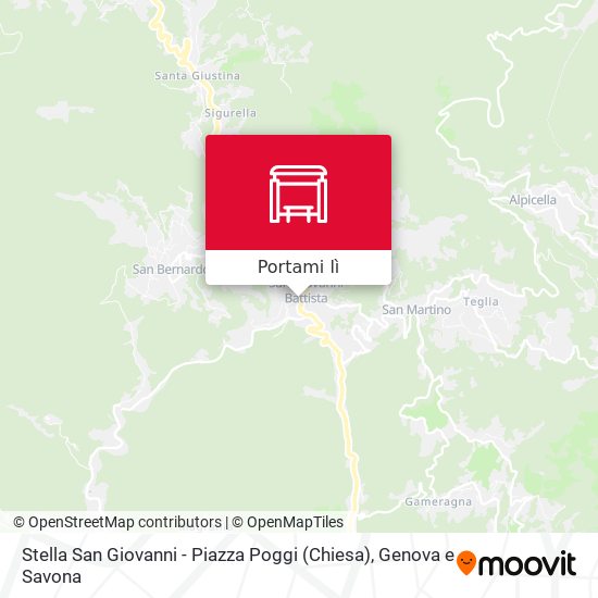 Mappa Stella San Giovanni - Piazza Poggi (Chiesa)