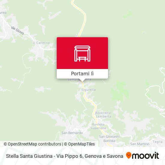 Mappa Stella Santa Giustina - Via Pippo 6