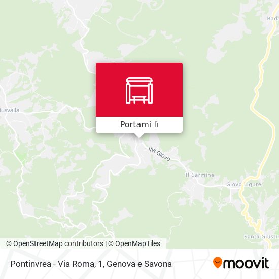 Mappa Pontinvrea - Via Roma, 1