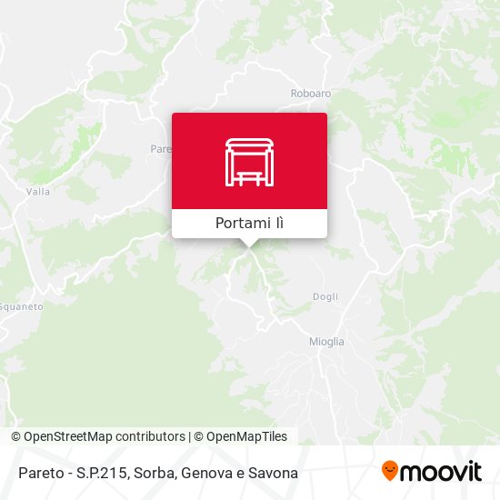 Mappa Pareto - S.P.215, Sorba