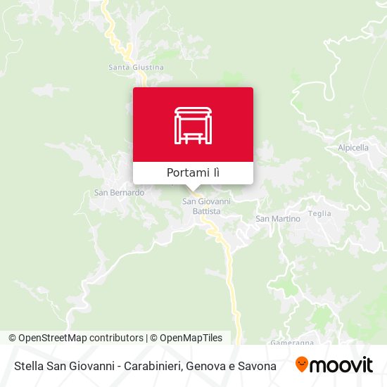 Mappa Stella San Giovanni - Carabinieri