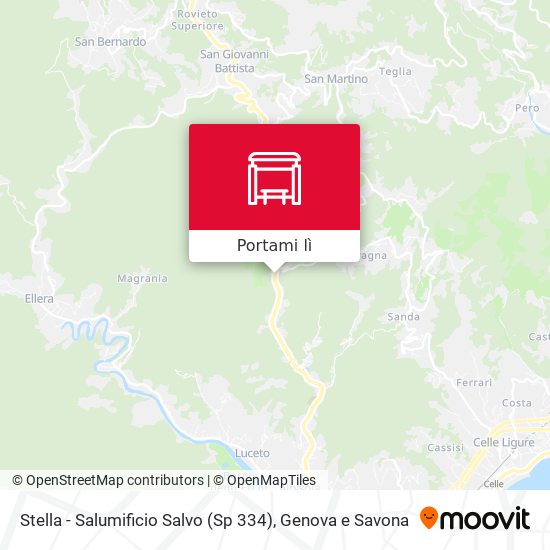 Mappa Stella - Salumificio Salvo (Sp 334)